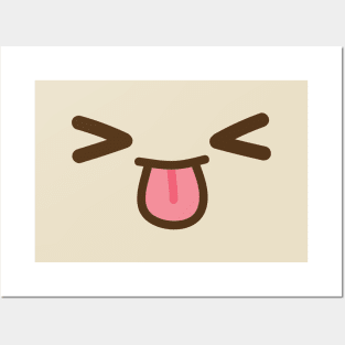 Very Happy Cute Face with tongue Posters and Art